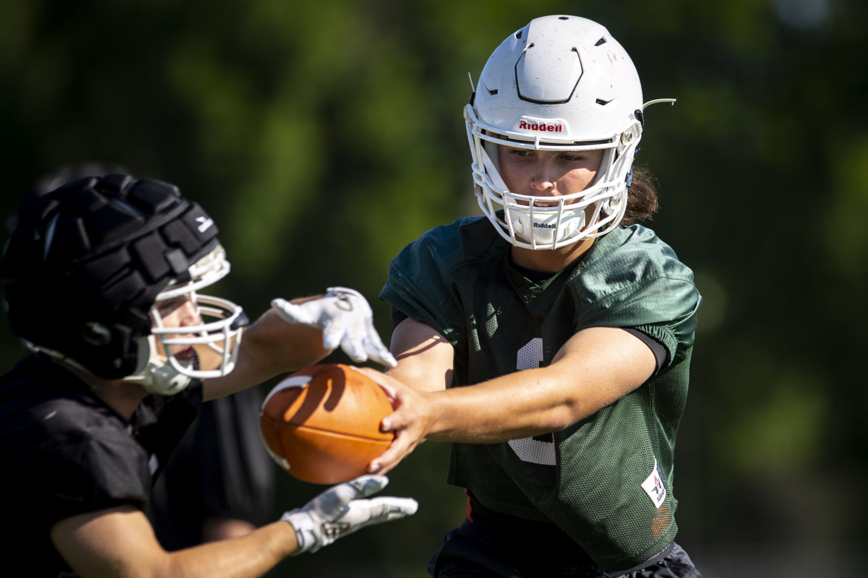 Billings Senior's first football practice